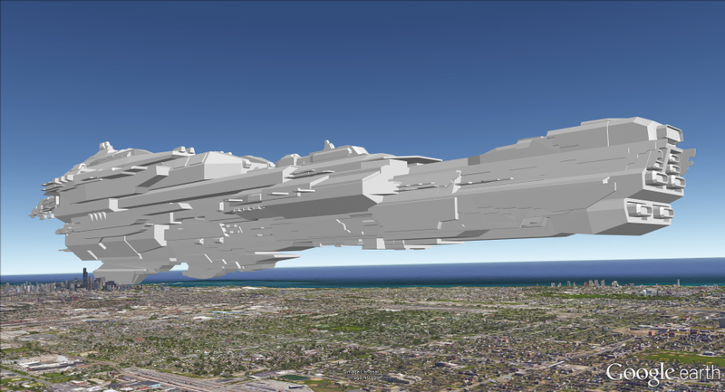 Illustration for article titled Eve Online Ships, Compared To The Real World